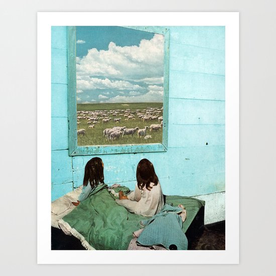 COUNT SHEEP Art Print