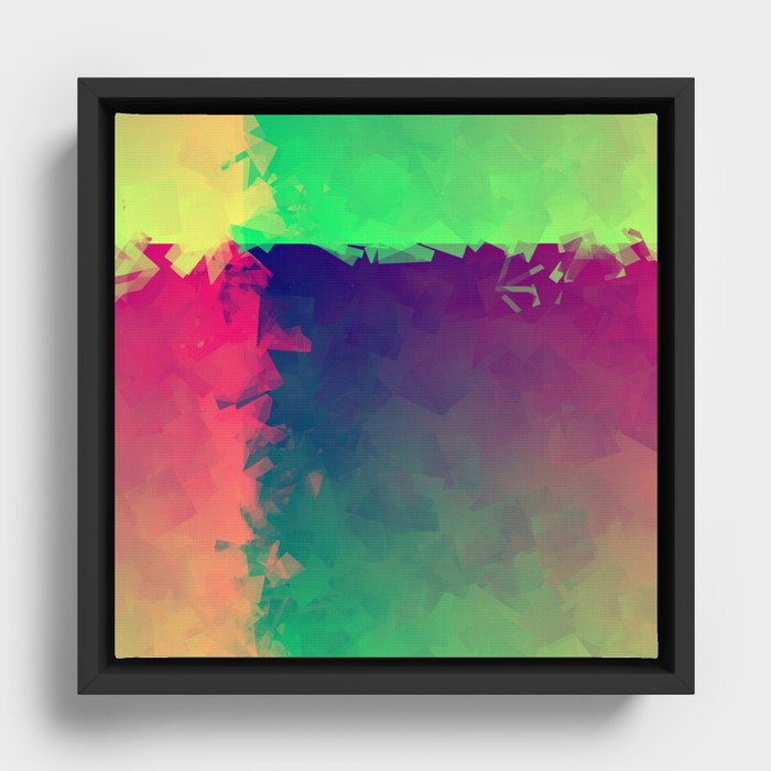Abstract Number-8 Framed Canvas