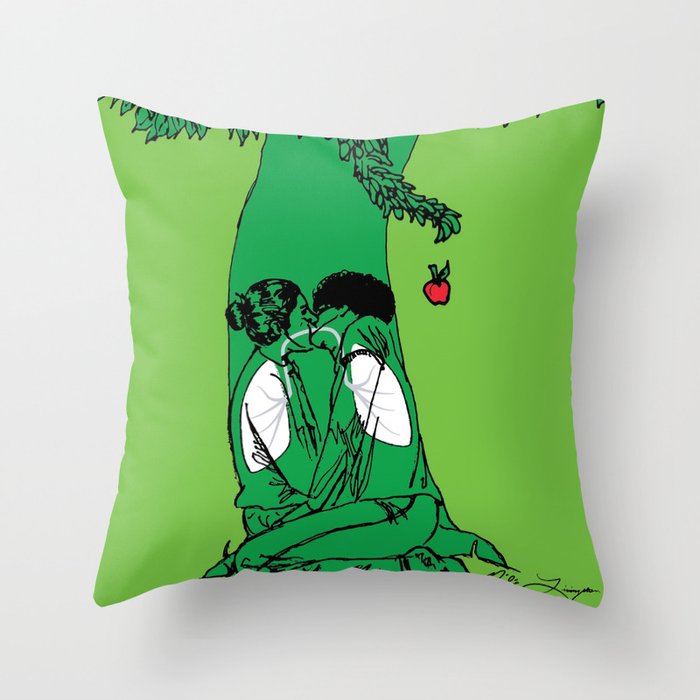 The Giving Tree Or The Taking Human Throw Pillow By Nilelivingston Society6