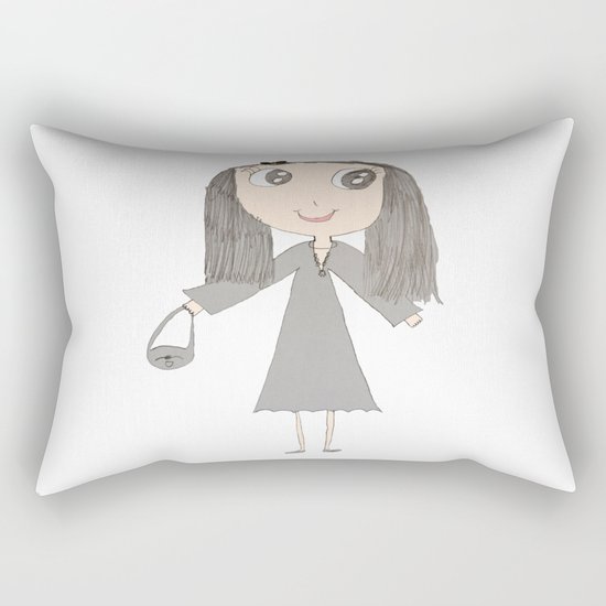 Greyzoolina | Kids Painting by Elisavet Rectangular Pillow