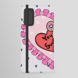 You Suck Donut Girl  Android Wallet Case