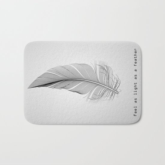 Feel as light as a feather Bath Mat