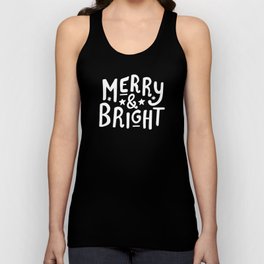 Merry and Bright (white) Unisex Tank Top