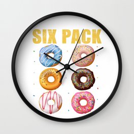 Check Out My Six Pack Donuts Wall Clock