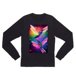 NEON HUMMINGBIRDS Long Sleeve T Shirt