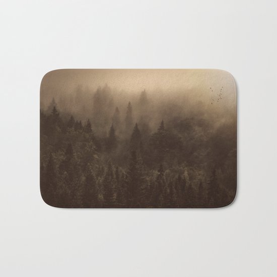 One Hundred Years of Solitude - Tree Forest Mountain Dust #Society6 Bath Mat
