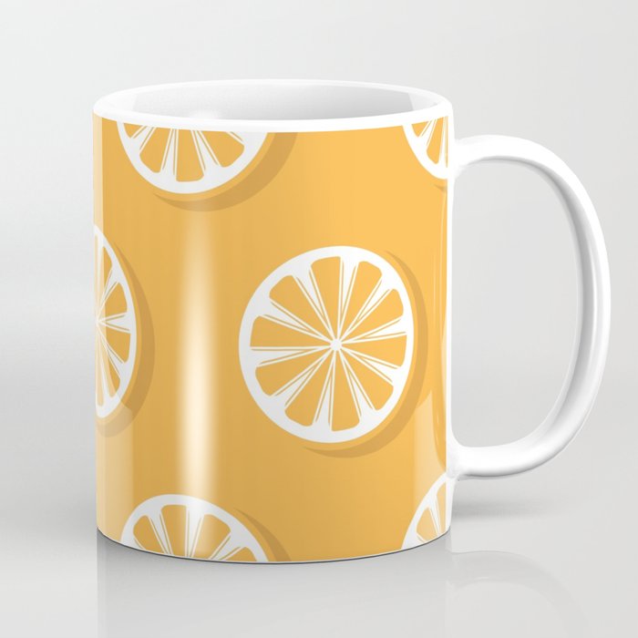 Orange Slices Pattern Background For Restaurant Kitchen Coffee Mug
