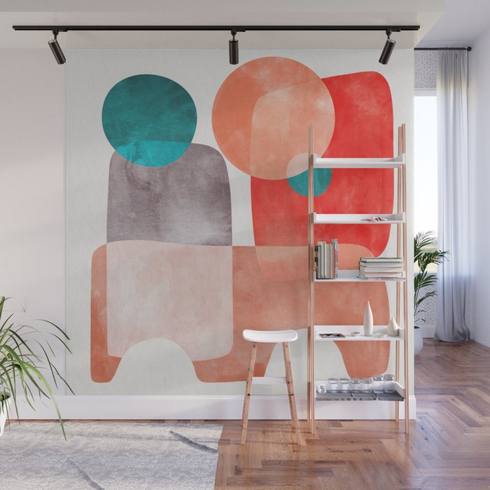 Bridge Abstract Painting Wall Mural By 83oranges Society6