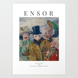 James Ensor - The Intrigue - Exhibition Poster Art Print