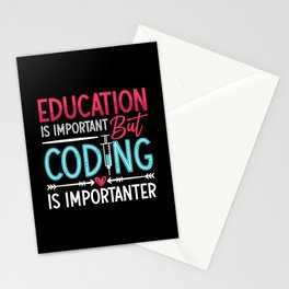 Medical Coder Education Is Important ICD Coding Stationery Card