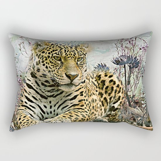 Lingering Leopard Rectangular Pillow