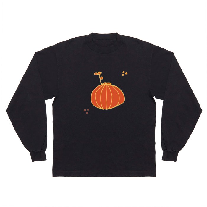 fall pumpkin green Long Sleeve T Shirt