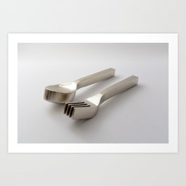 thick spoon and fork Art Print