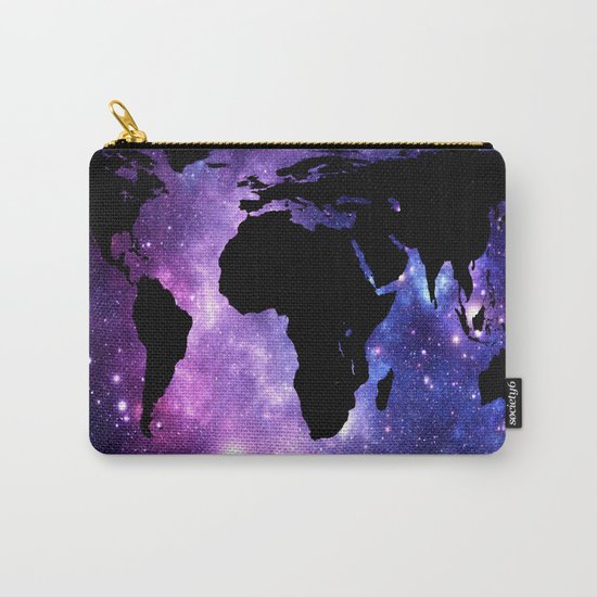 World Map Galaxy Carry-All Pouch