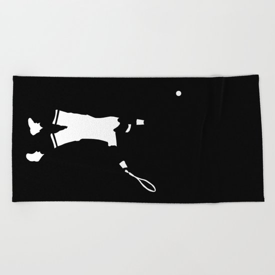 Tennis player Beach Towel