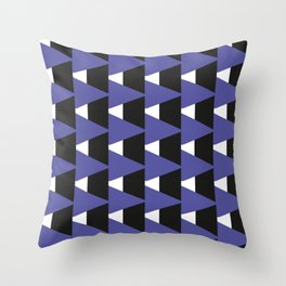 Color Series 004 Throw Pillow | Digital, Triangles, Graphicdesign, Pattern, Purple, Geometric 