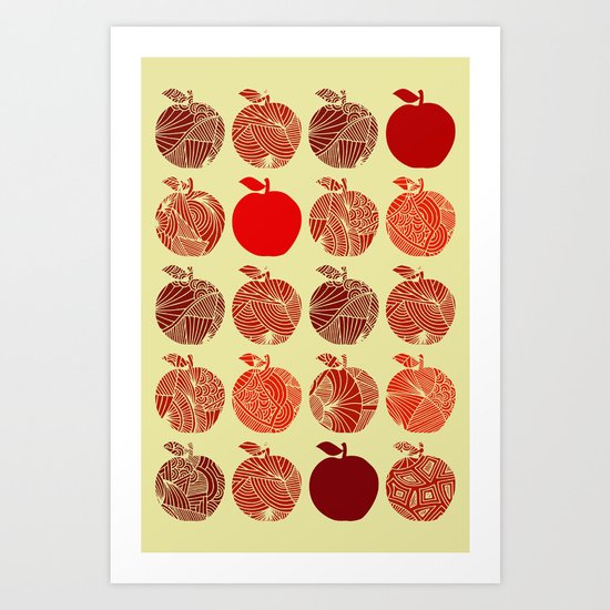 Autumn Apples Art Print