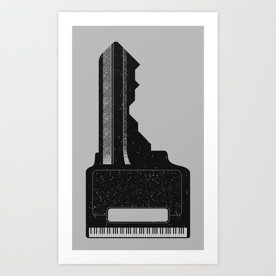Piano Key. Art Print