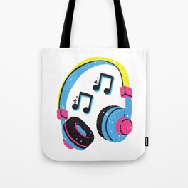 Music Love Headphones Art Tote Bag
