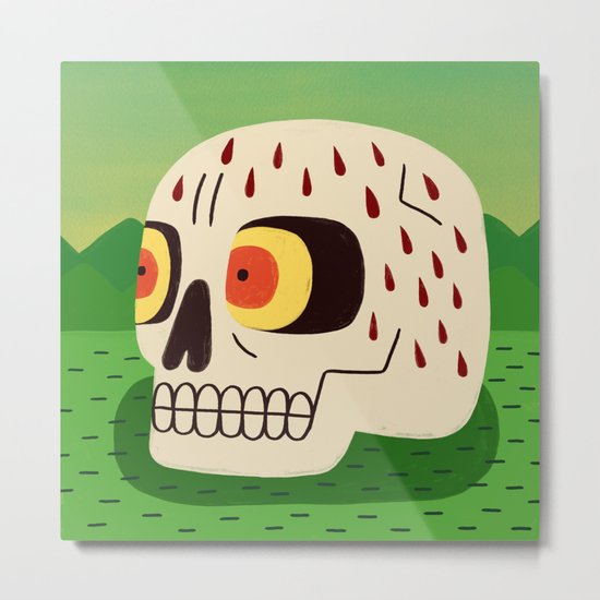 Skull Metal Print