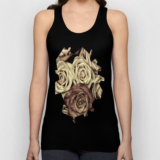 Brown Roses Unisex Tank Top