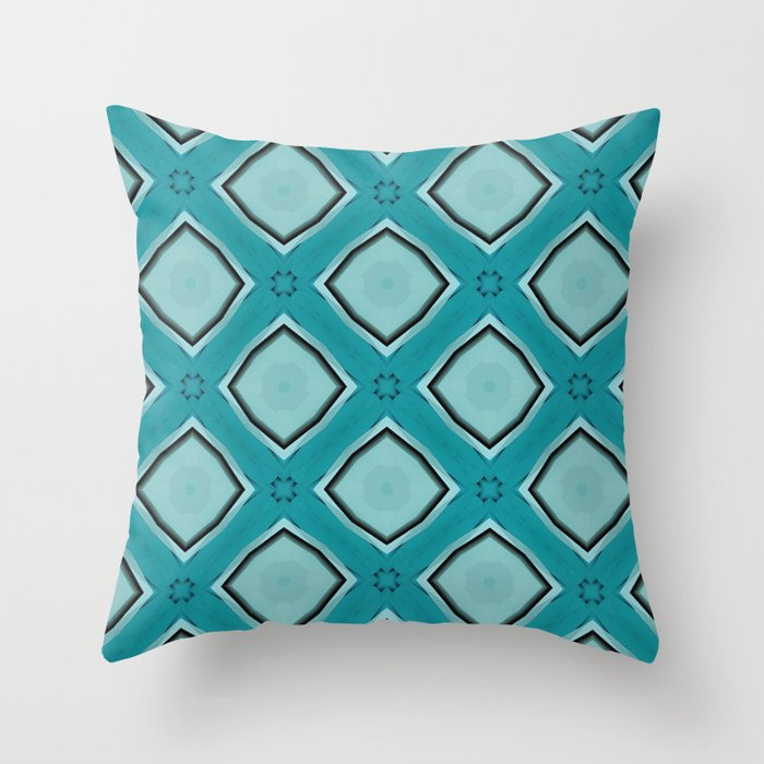 Gray and on sale aqua throw pillows
