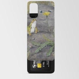 Frog by a Dandelion with Flies  Android Card Case