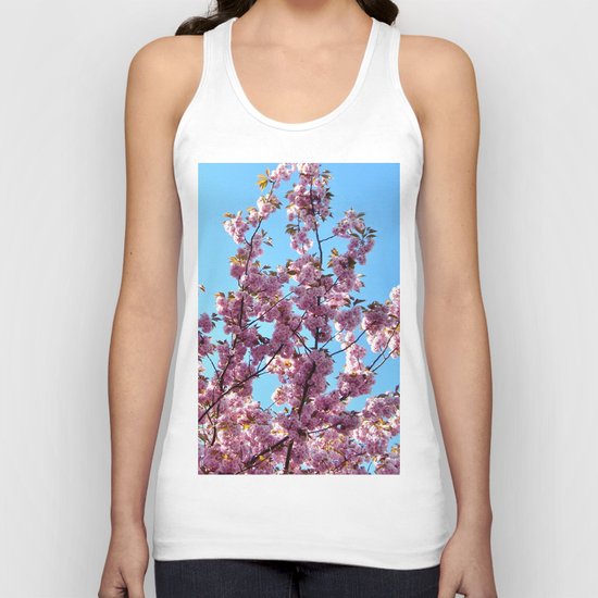 spring pink blossoms Unisex Tank Top