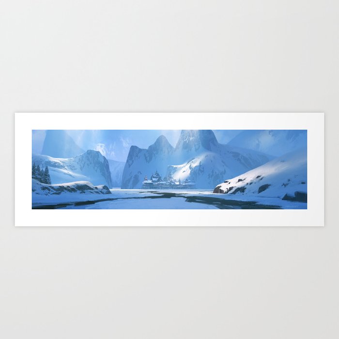 Ice Village Art Print