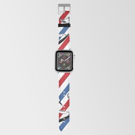 Barber Shop Pattern Apple Watch Band