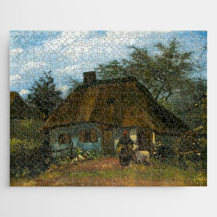 Vincent van Gogh Farmhouse in Nuenen Village, 1885  Jigsaw Puzzle