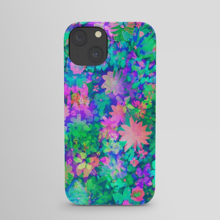 Fluro Floral iPhone Case by Amy Sia | Society6
