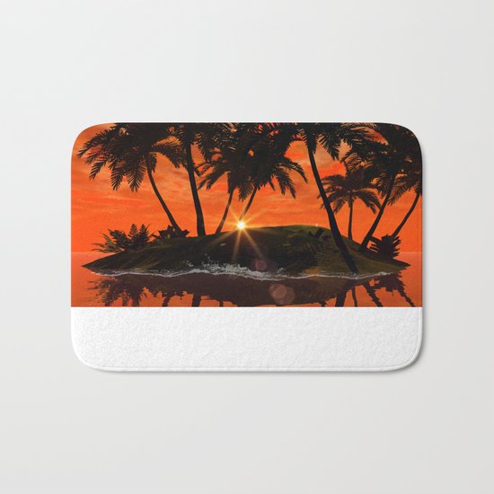 Wonderful red sunset Bath Mat
