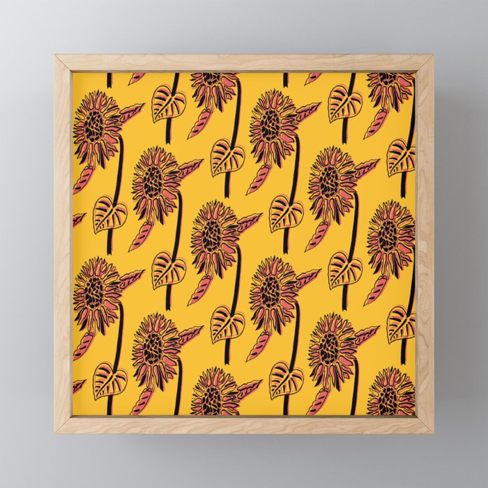 ‘Sundowner Sunflowers II’ Framed Mini Art Print