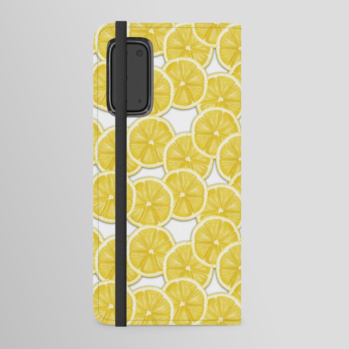 Lemon WaterColor paper pattern Android Wallet Case