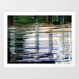 Reflection in ripples #2 Art Print