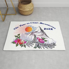 The Year to Climb Mountains Rug