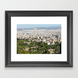 Athens from afar Framed Art Print
