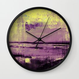 Yellow Color Patches Wall Clock