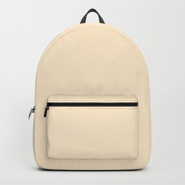 BLANCHED ALMOND SOLID COLOR  Backpack | Nowcolor, Pastel, Blached, Colour, Soft, Single, Painting, Ivory, Solid, Ecru 