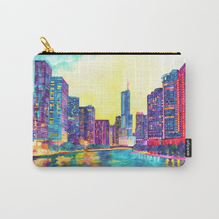 Chicago River Carry-All Pouch