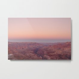 Grand Canyon under a Pink Sky Metal Print