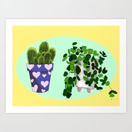 Indoor plants  Art Print