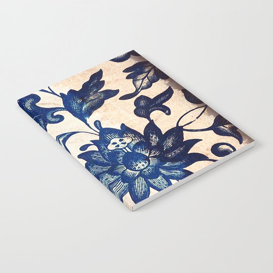 Blue Oriental Vintage Tile 06 Notebook