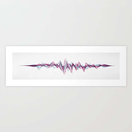 Stereowave Art Print