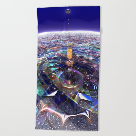 Big Top At Night Beach Towel