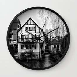 Old timbered house Wall Clock