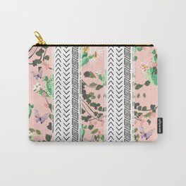 Pattern flowers and cactus Carry-All Pouch