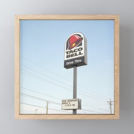 Taco Bell Drive Thru Framed Mini Art Print