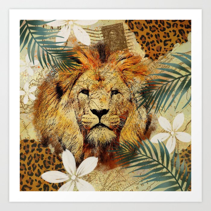 Jungle Lion Art Print